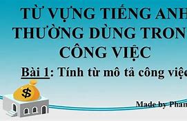 Tiếng Anh Công Việc Là Gì